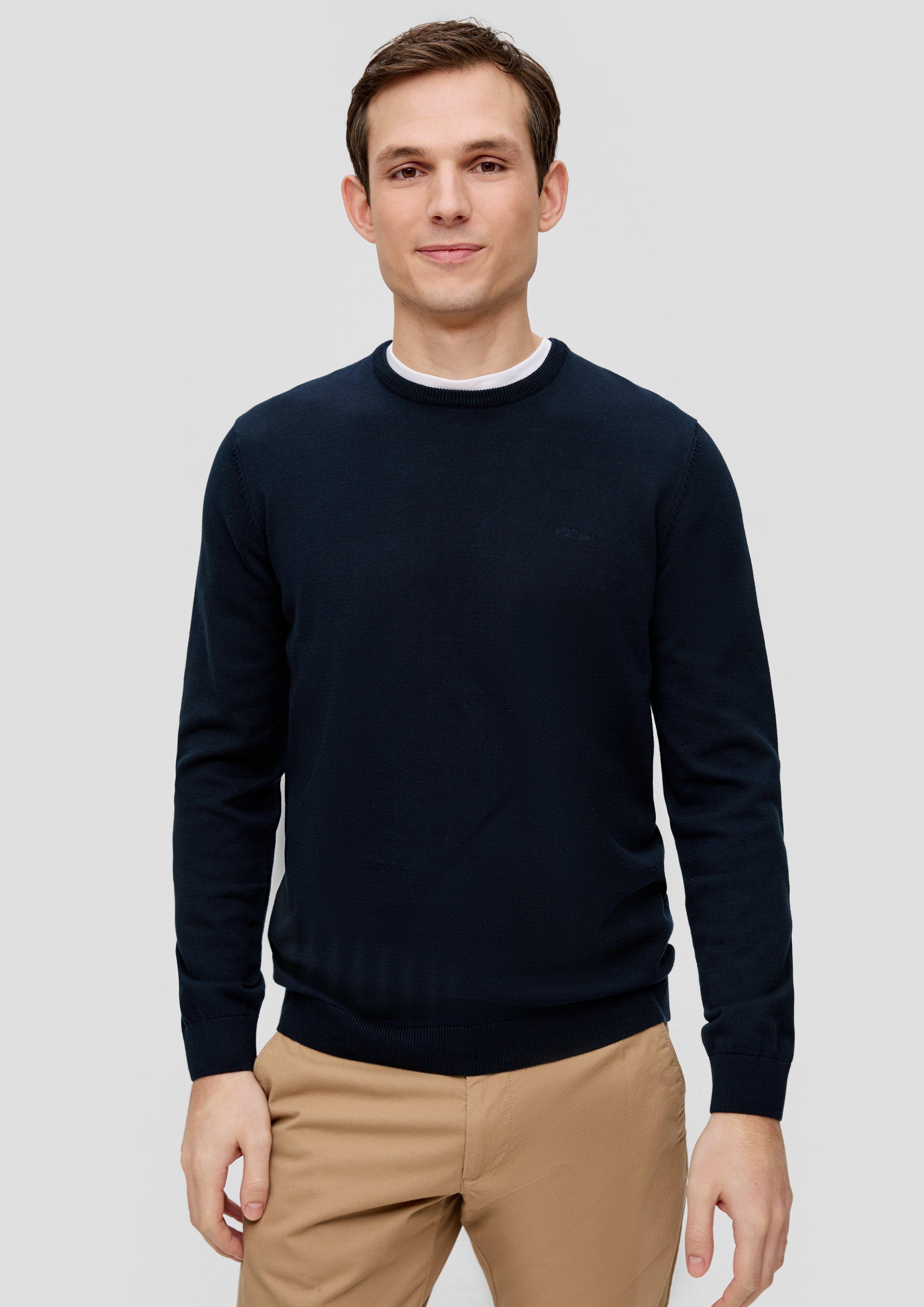 Strickpullover mit Logo-Stickerei  2143173-5978