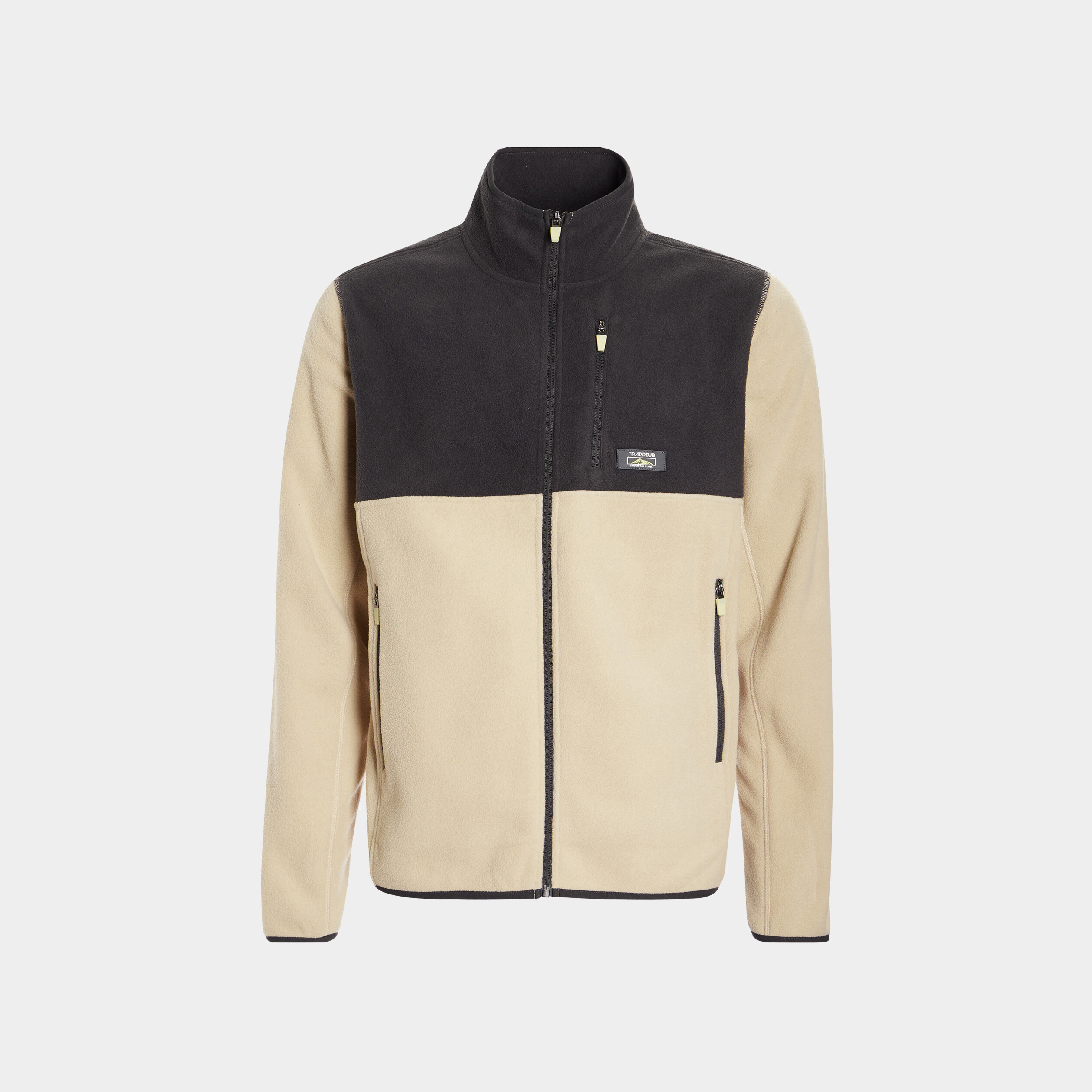 Gilet polaire col montant sable homme | La Halle