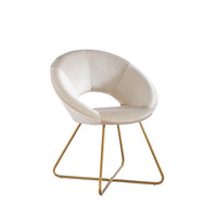 Home Deluxe Samtstuhl SELESA Beige