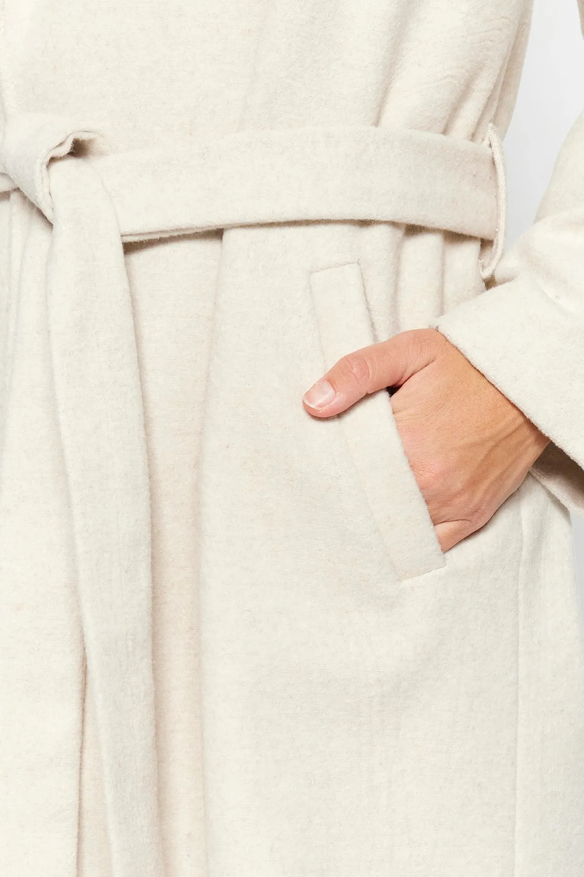Trendyol Modest  Mantel - Beige - Basic
