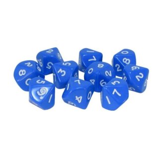 D10 Dice Pack - Blue (10)