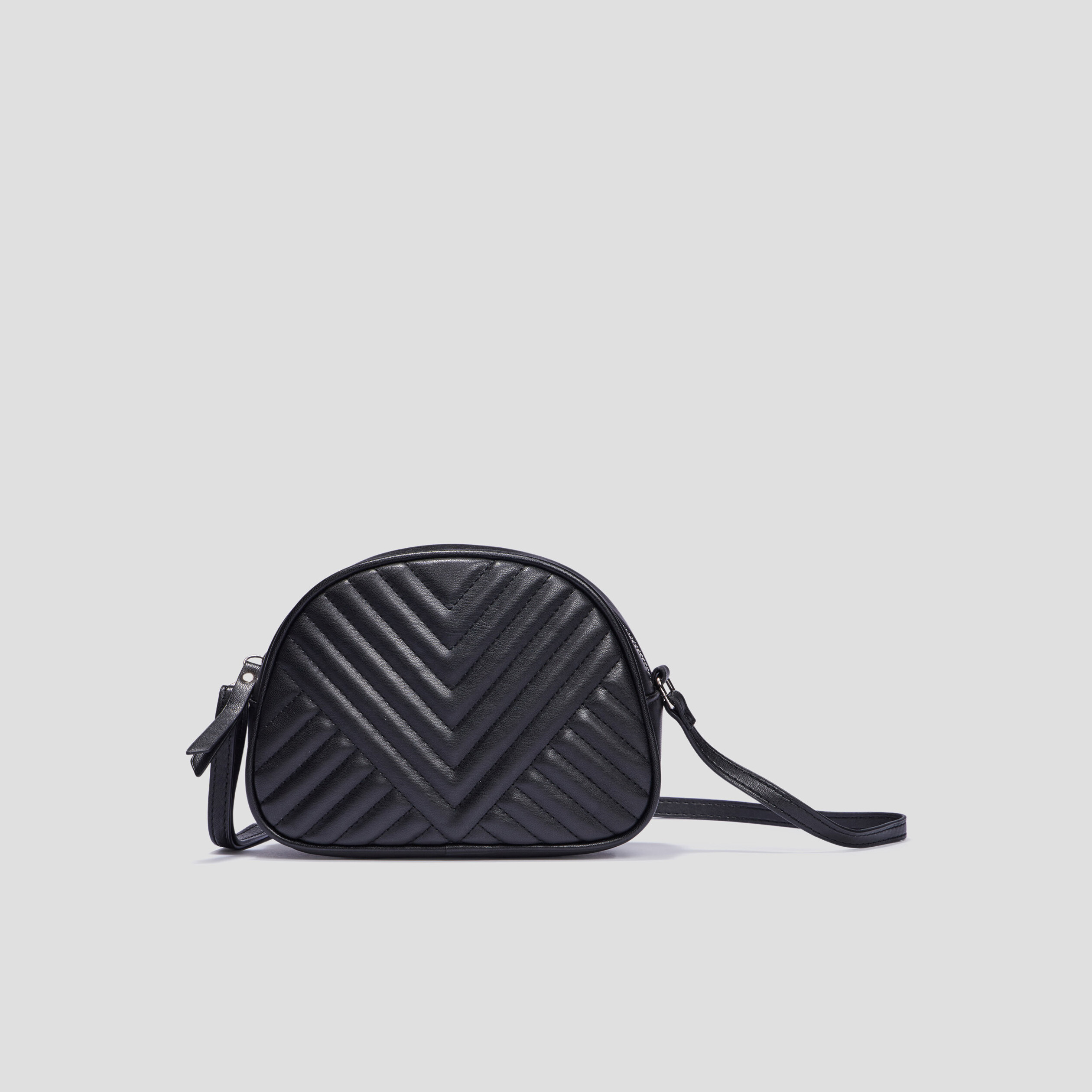 Sac bandoulière matelassé noir femme | La Halle