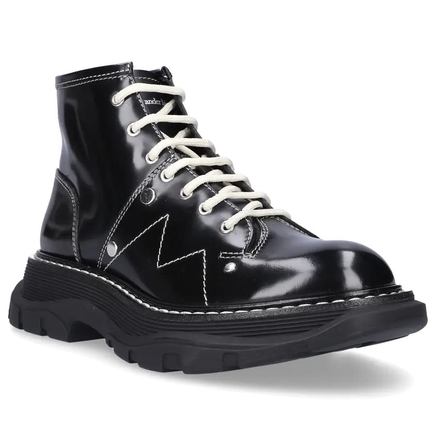 Alexander McQueen - Stiefeletten WHQSG Kalbsleder - schwarz