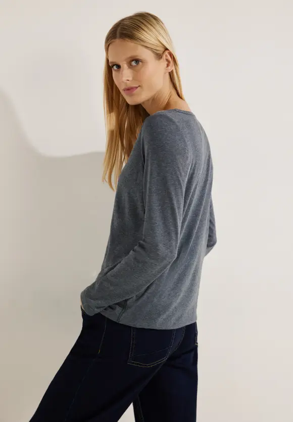 CECIL Langarmshirt mit Gummibund