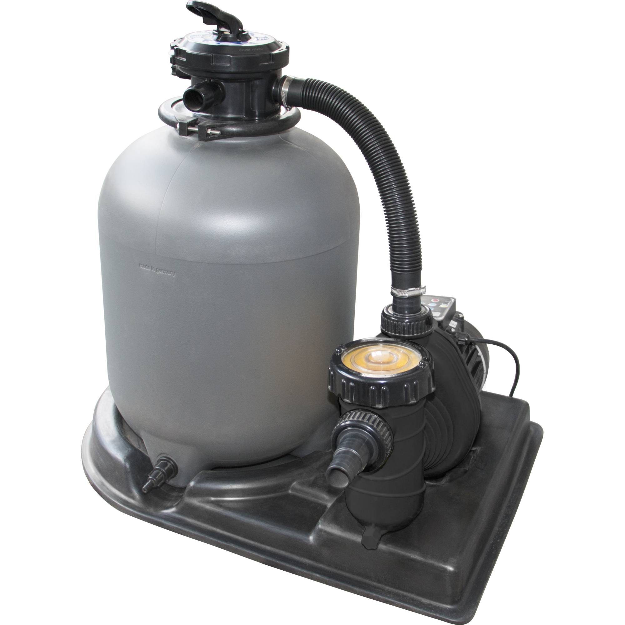 Waterman Sandfilteranlage Sandfilteranlage-Profi, regulierbare Pumpe von 4m³ (Komplett-Set), 6-Wege-Ventil