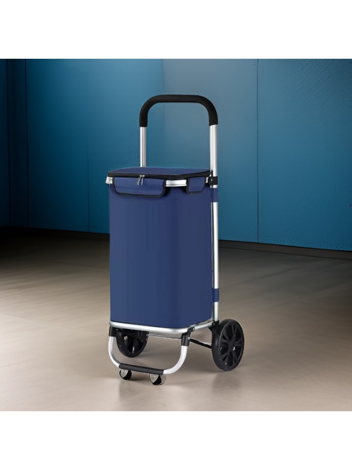 Cheffinger 40L Einkaufswagen Trolley in Blau günstig kaufen 40
