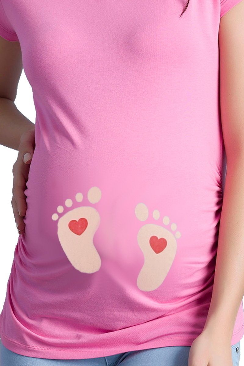 M.M.C. Umstandsshirt Baby Füße mit Motiv