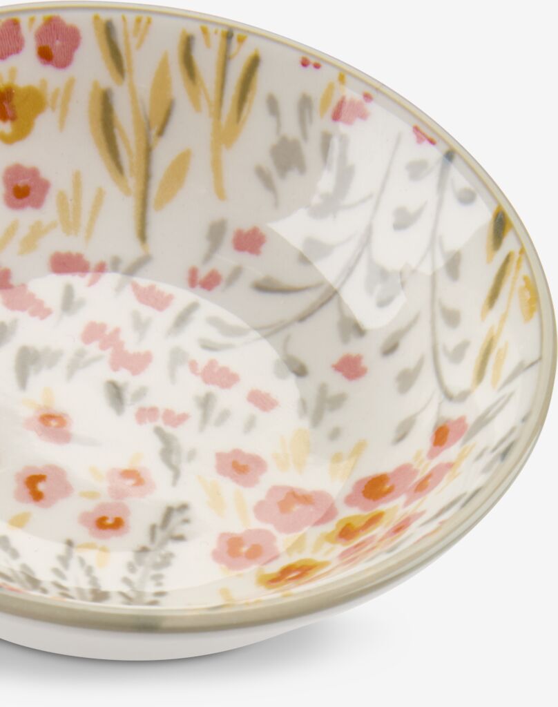 EMIL EMIL bolle Ø10xH3cm porselen med blomster
