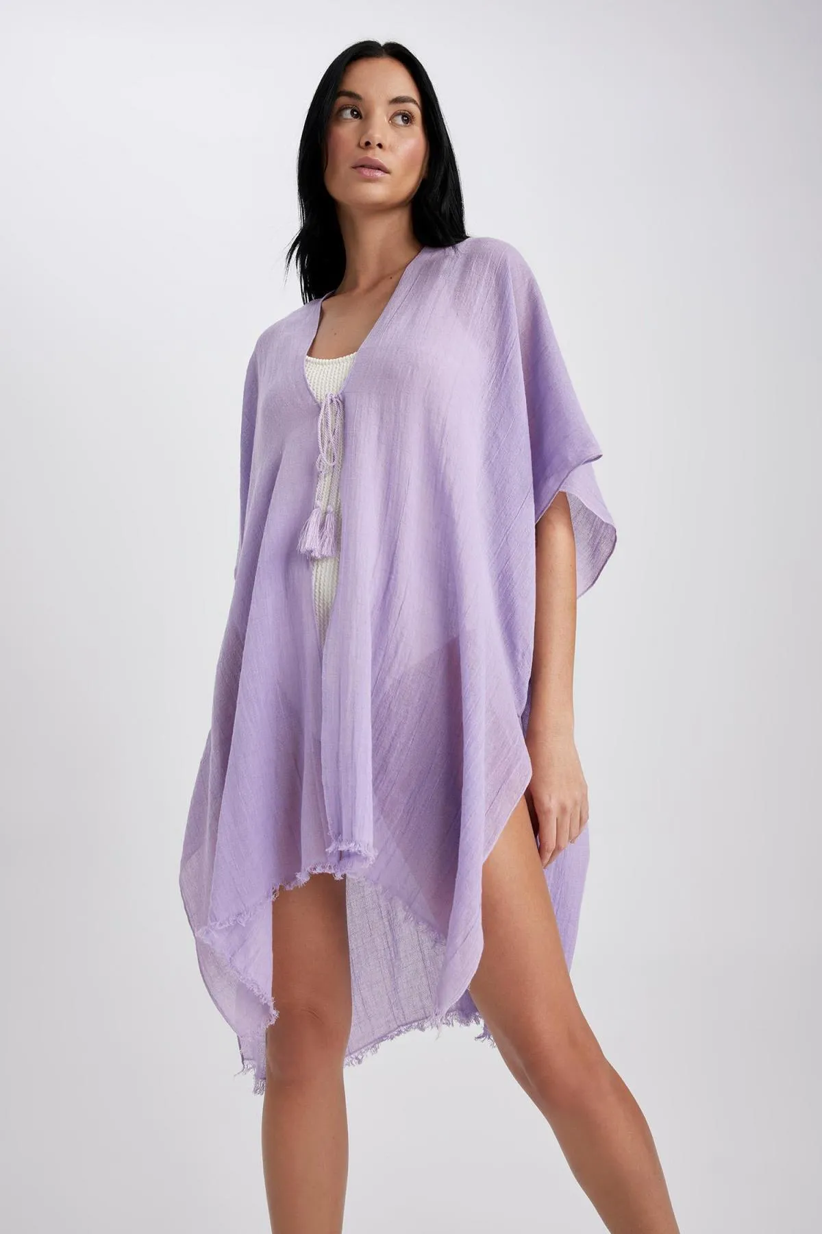 DeFacto  Fall In Love Baumwoll-Kimono in normaler Passform