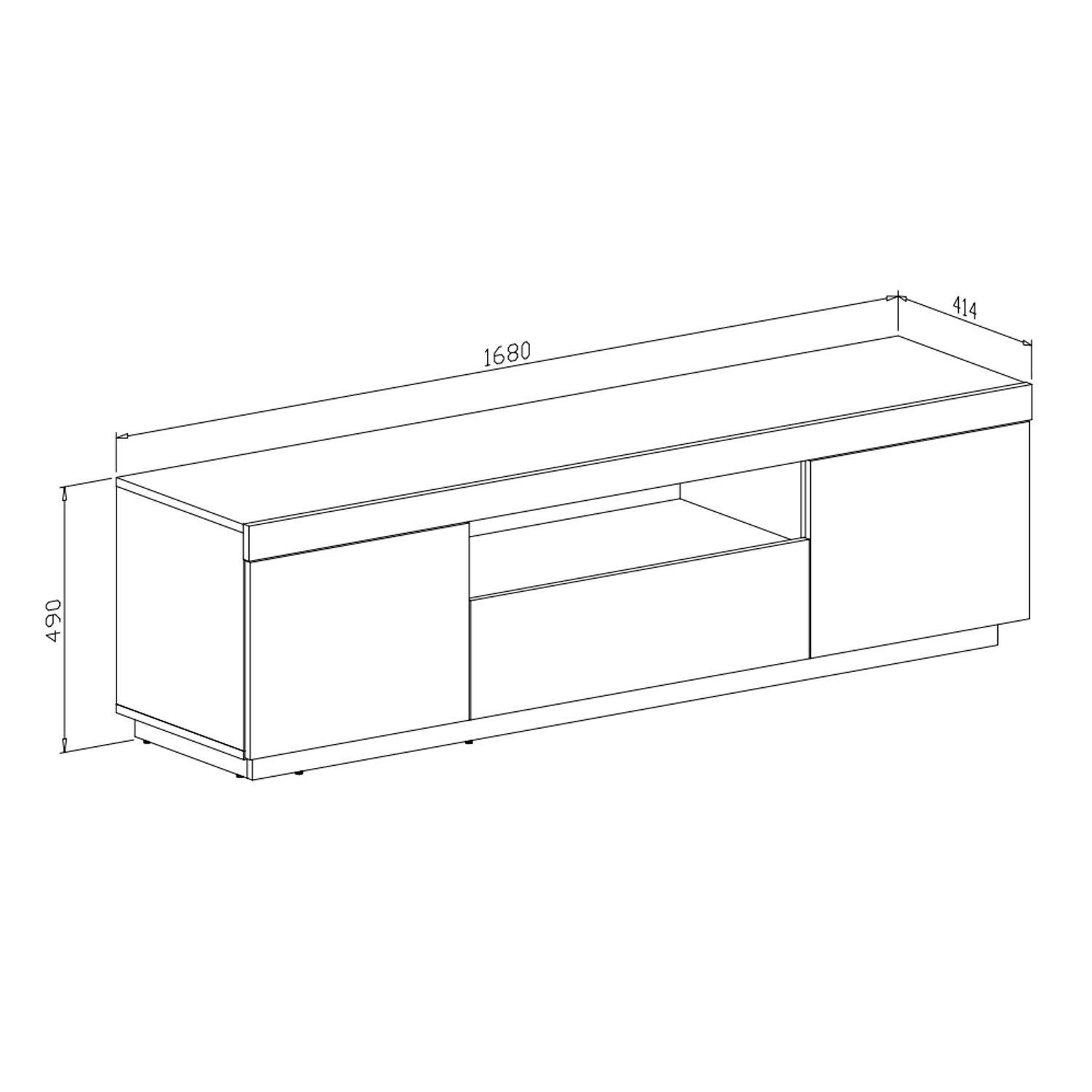 Domando Wohnzimmer-Set Wohnzimmerset Ravello M2, (2-St), Breite 250cm, variabel stellbar, Push-to-open-System