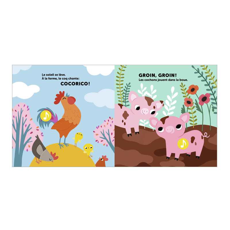 Livre Cocorico ! Les animaux de la ferme - Tourbillon