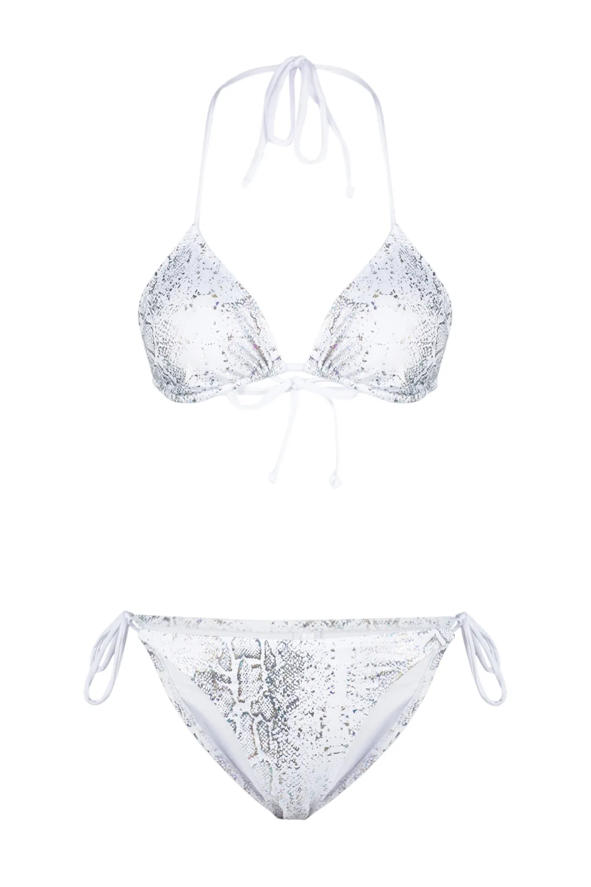 Trendyol Collection  Triangel-Bikini-Set mit Tiermuster und regulärer Krawatte TBESS24BT00076