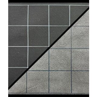Battlemat 1” Reversible Black-Grey Squares (23½” x 26” Playing Surface)