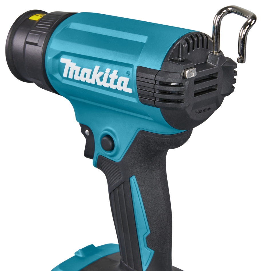 Pistola de aire caliente Makita DHG180ZK de 18 V (baterías y cargador no incluidos)