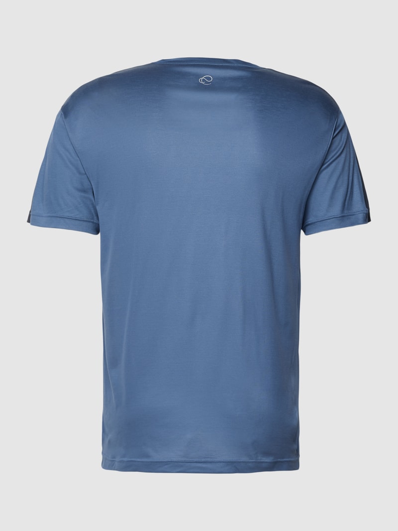 Pyjama-Oberteil mit Rundhalsausschnitt Modell 'Cooling' in blau
