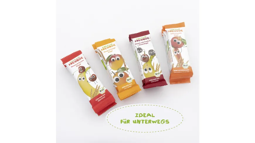 Freche Freunde Bio Feiner Haferriegel Apfel & Banane mit Keksstückchen 69 g