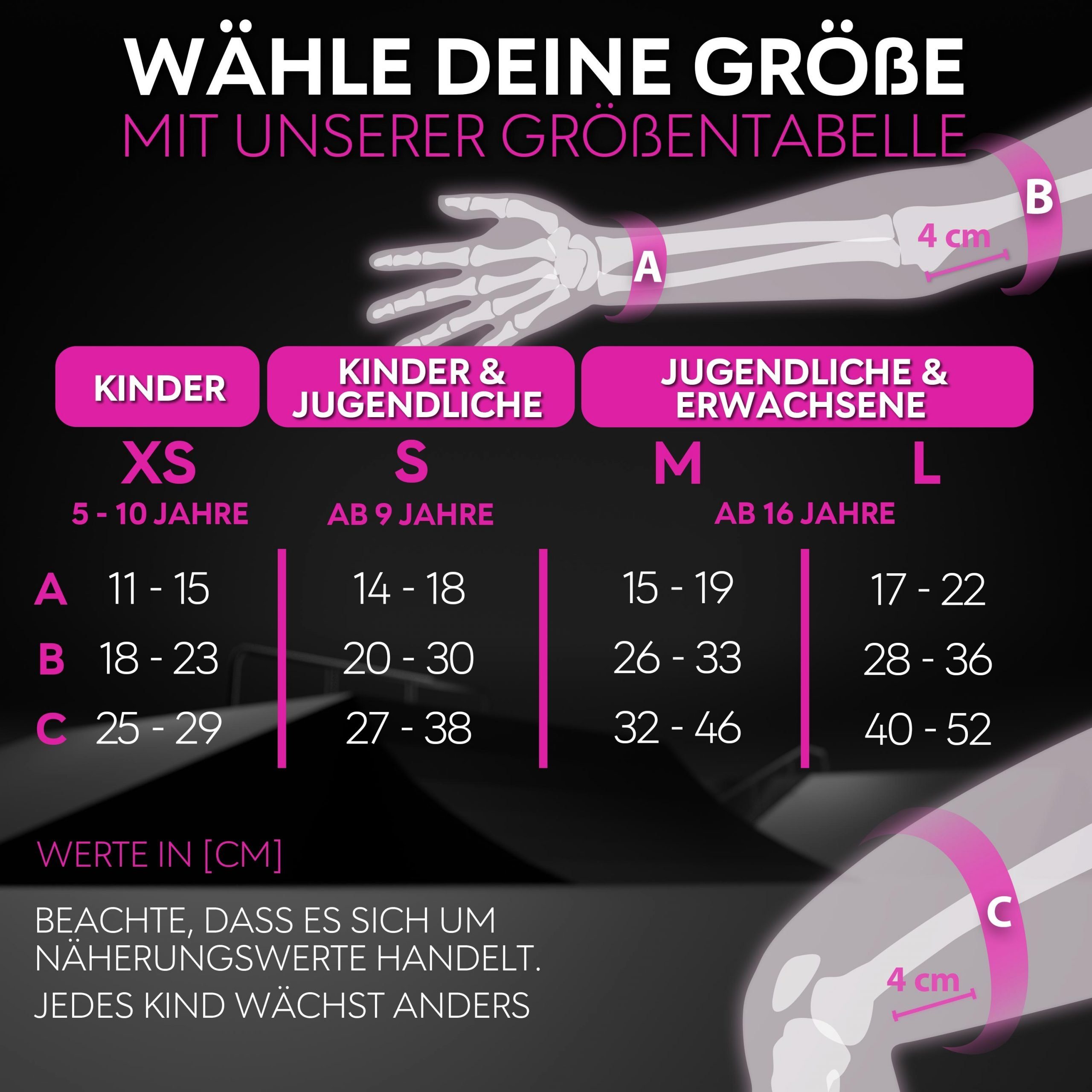 SKATEWIZ Protektoren-Set Schoner Inliner Geschenke für Kinder Knieschoner Erwachsene (Schützer Set Inliner skates Kinder und Rollschuhe, 6-tlg., Knieschoner Kinder - Inliner Schoner Erwachsene Schützer Inliner), Skateboard Schutzausrüstung Schlittsch