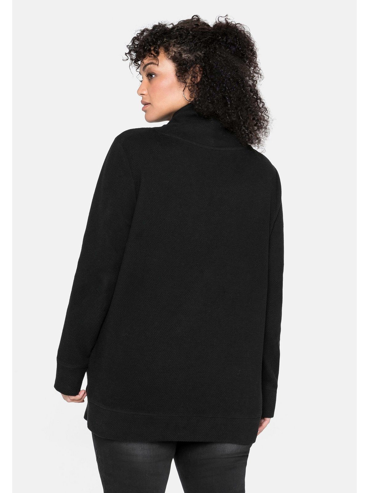 Sheego Sweatshirt Große Größen in Strukturqualität