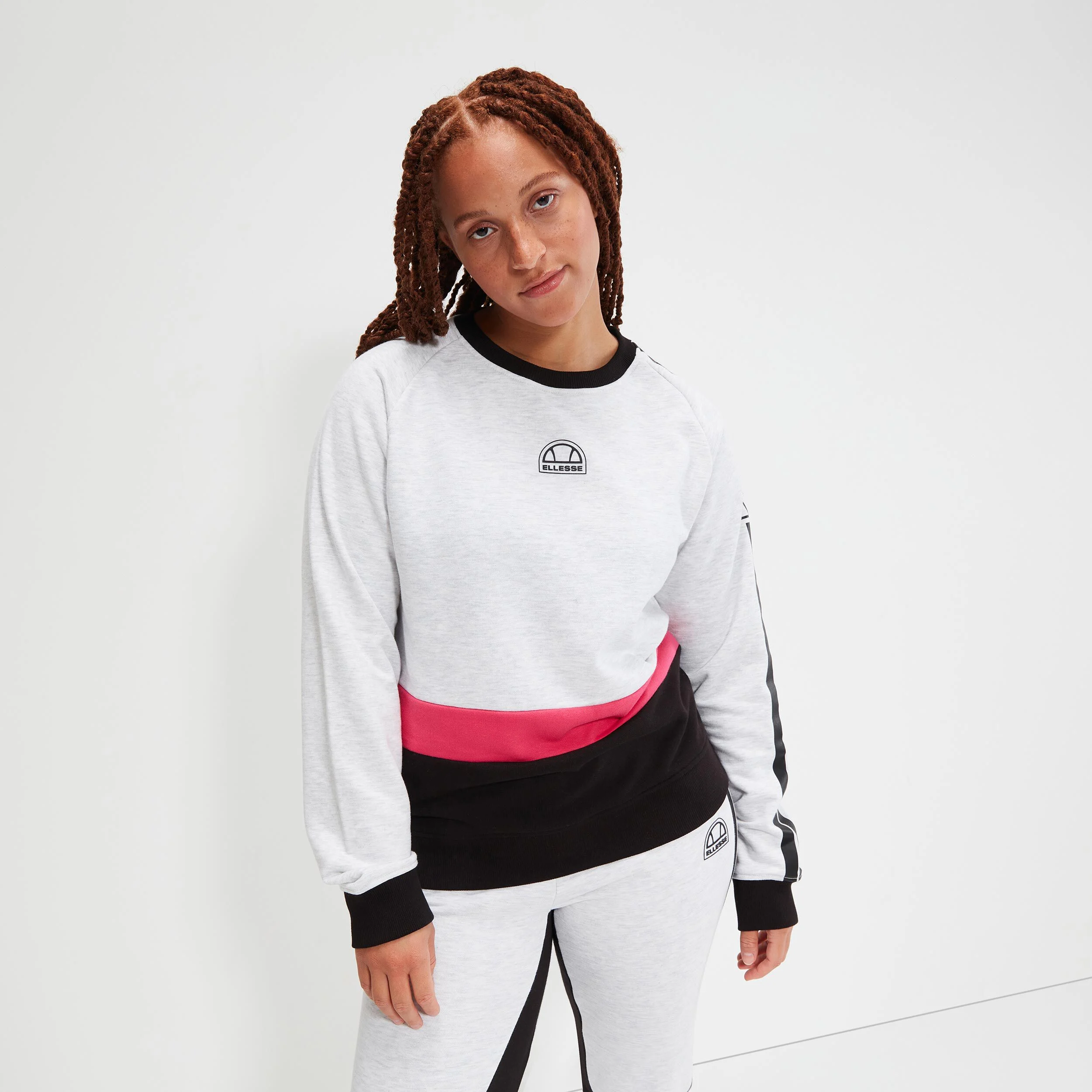 Prudence Sweatshirt Damen - Weiß, Mehrfarbig