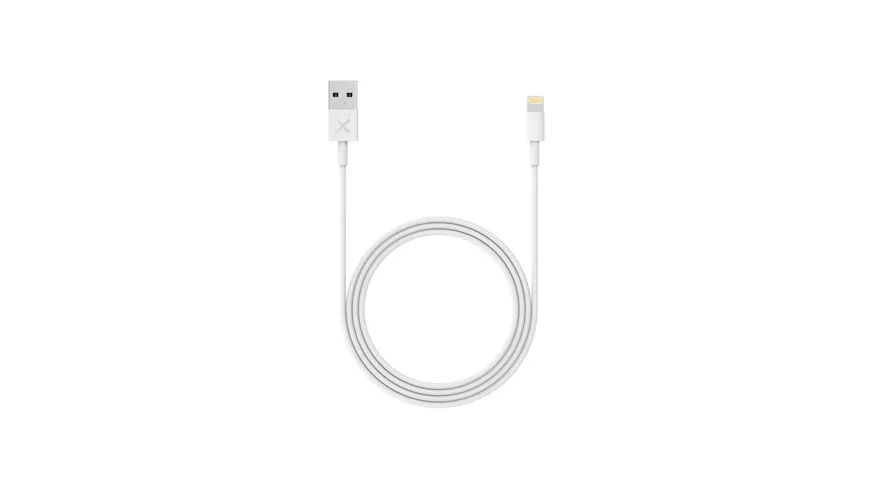 Xlayer Kabel Colour Line Lightning Lade/Sync-Kabel 1m White