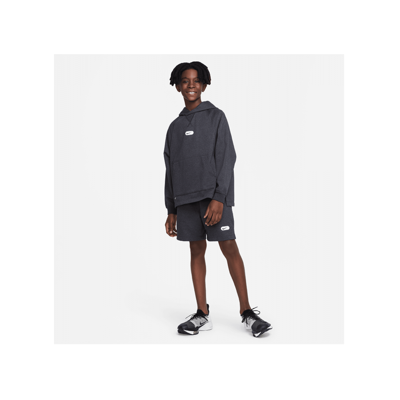Nike Fleece Trainingsshort Kids Schwarz F010
