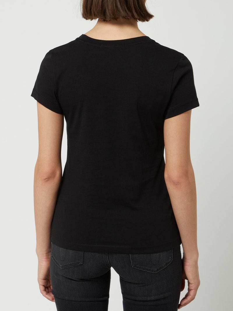 T-Shirt aus Bio-Baumwolle in schwarz