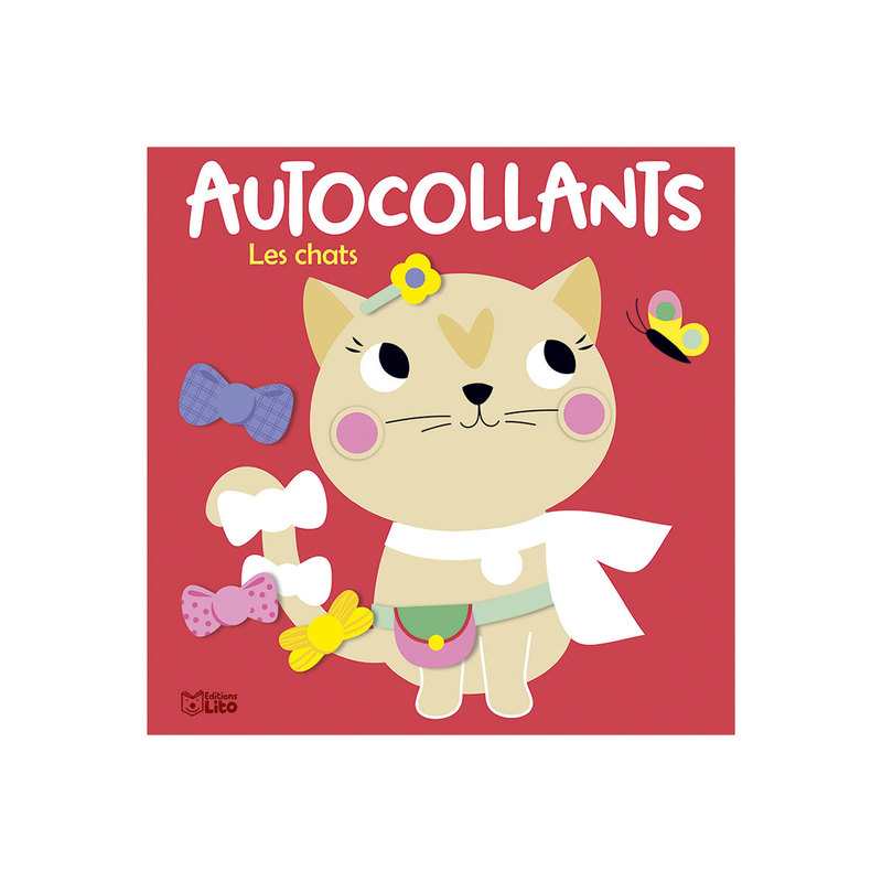 Pochette Animaux les chats, autocollants - Lito