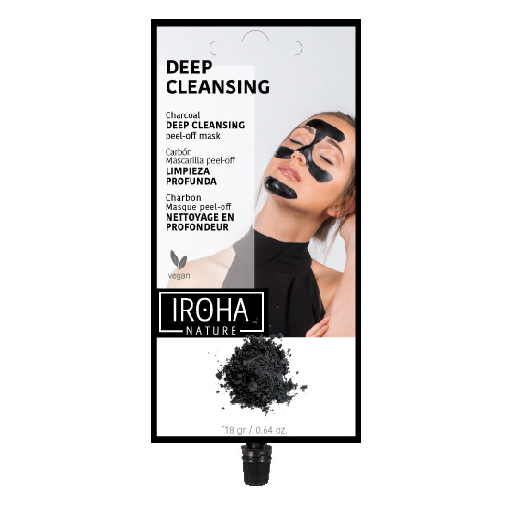 iroha MASQUE CRÈME Peel off - Detox - Charbon(T Zone) Masque crème peel-off