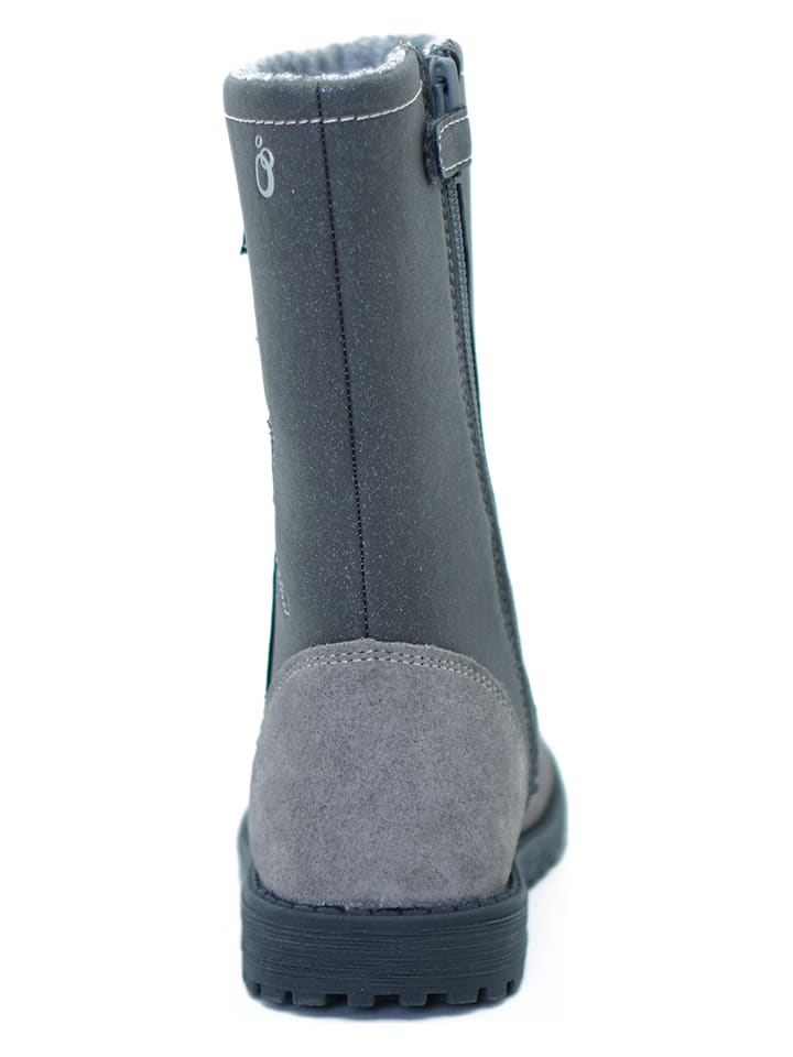 lamino Leder-Winterstiefel in Grau günstig kaufen