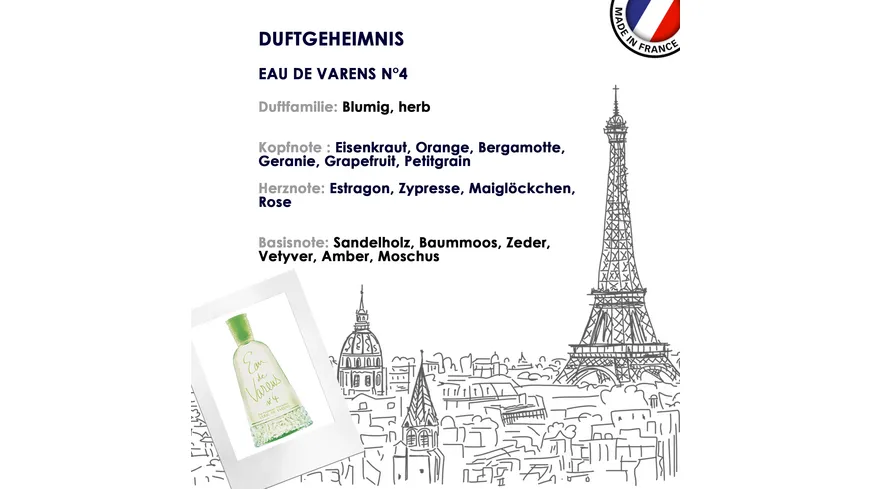 ULRIC DE VARENS Eau de Varens N°4 Eau de Cologne 150 ml