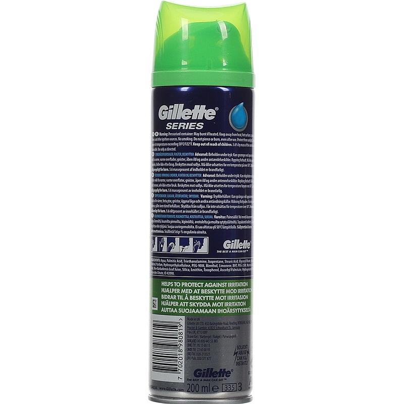 Gillette Gillette barbergel 200 ml, sensitive
