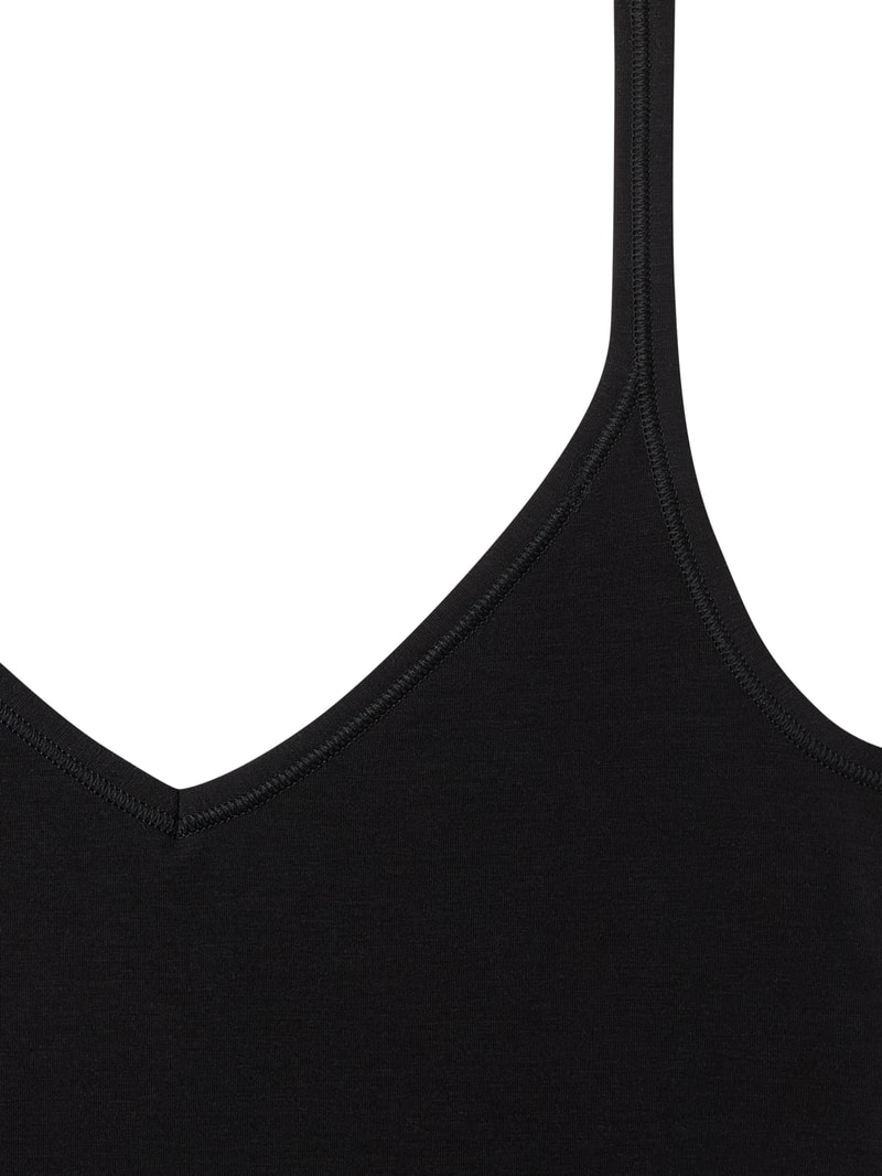 Personal Fit Top mit Stretch-Anteil in schwarz