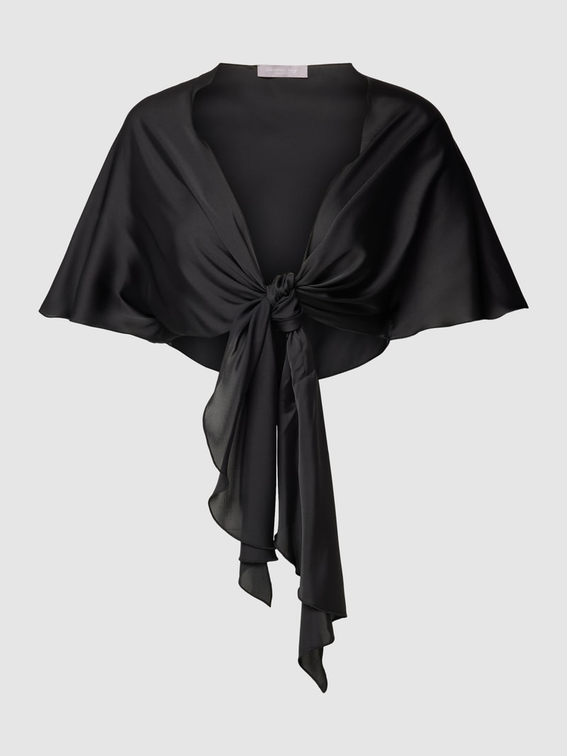 Bolero mit Schnürung in schwarz