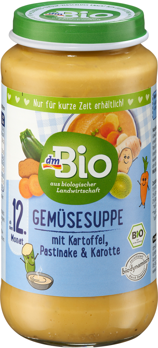 dm-Bio Gemüsesuppe, ab dem 12.Monat, 250g, Demeter, 250 g