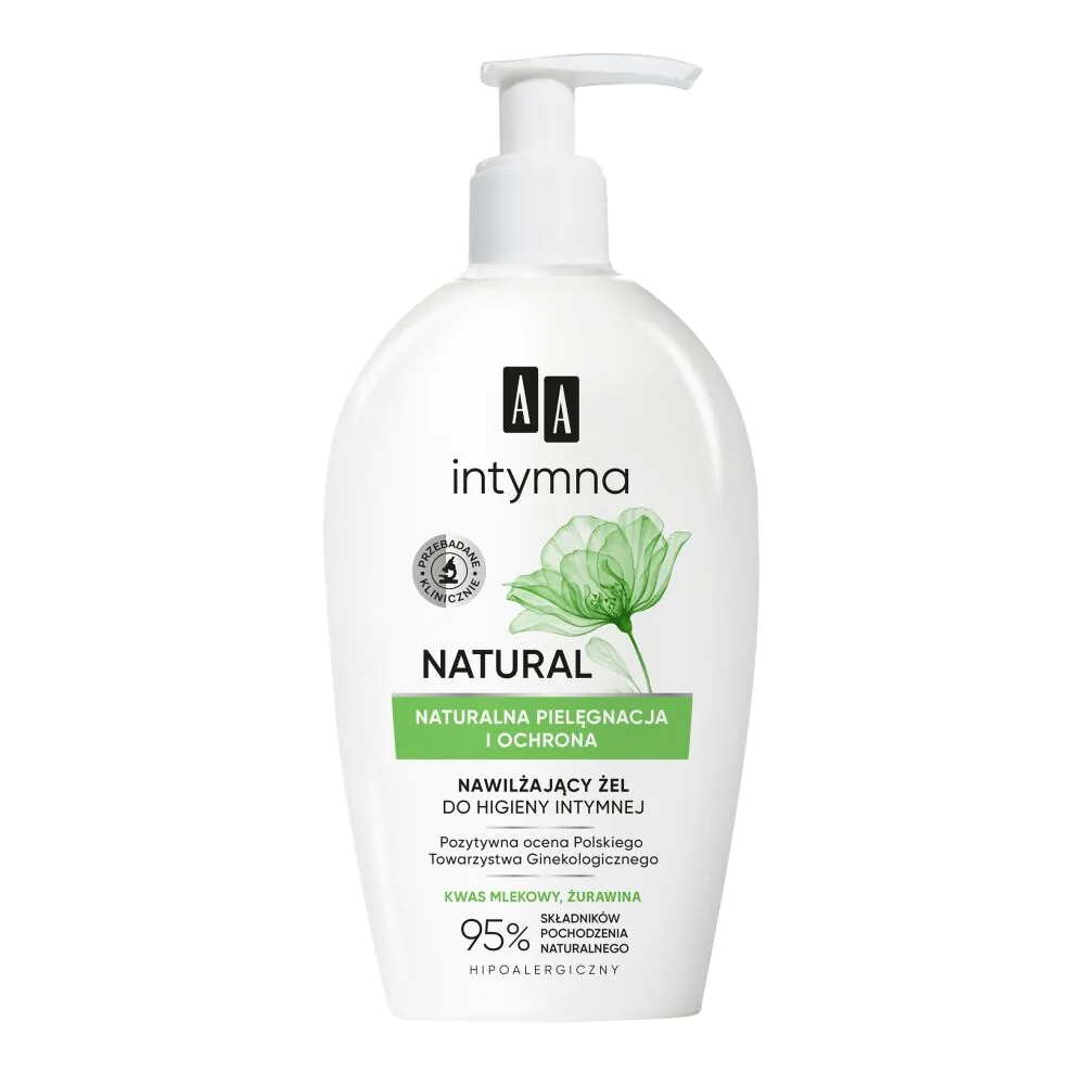 AA Intimbeskyttelse og -pleje Fugtighedsgel til intimhygiejne naturlig 95%