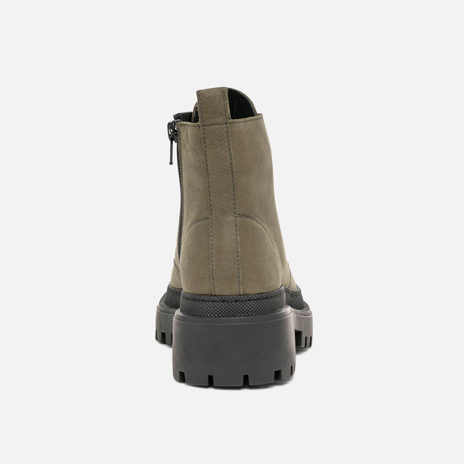 Boots à lacet TEXTO kaki à semelle crantée