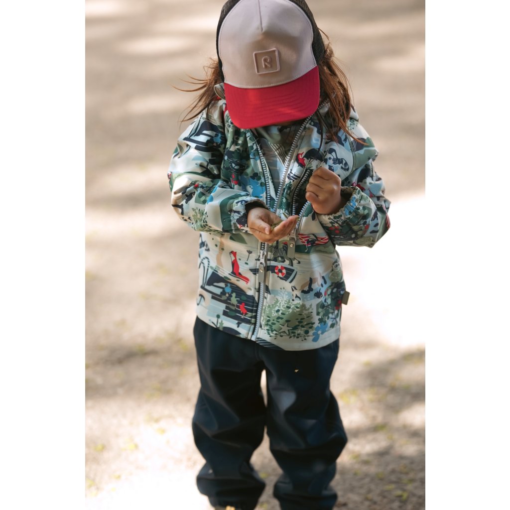 Reima Vantti Green Clay Kinder Softshelljacke