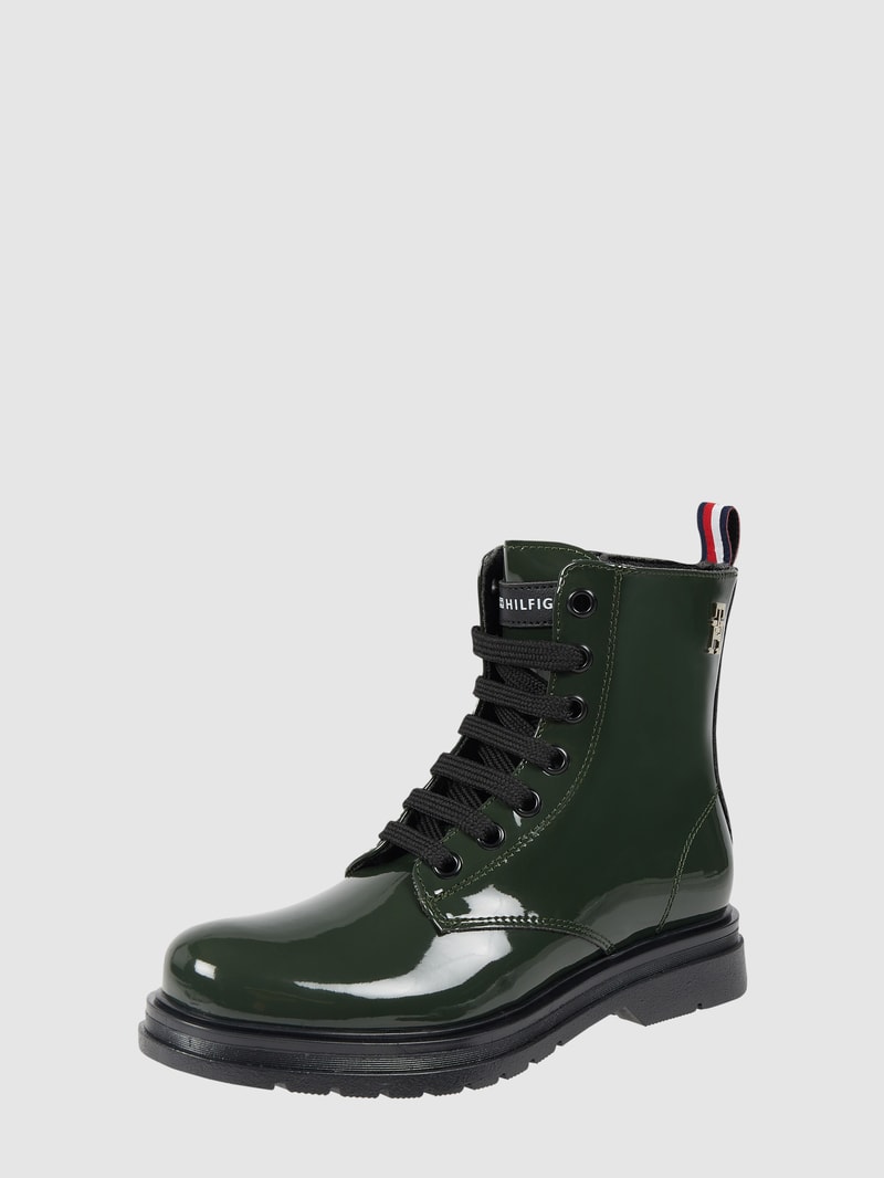 Boots in Lack-Optik Modell 'Seven' in grün