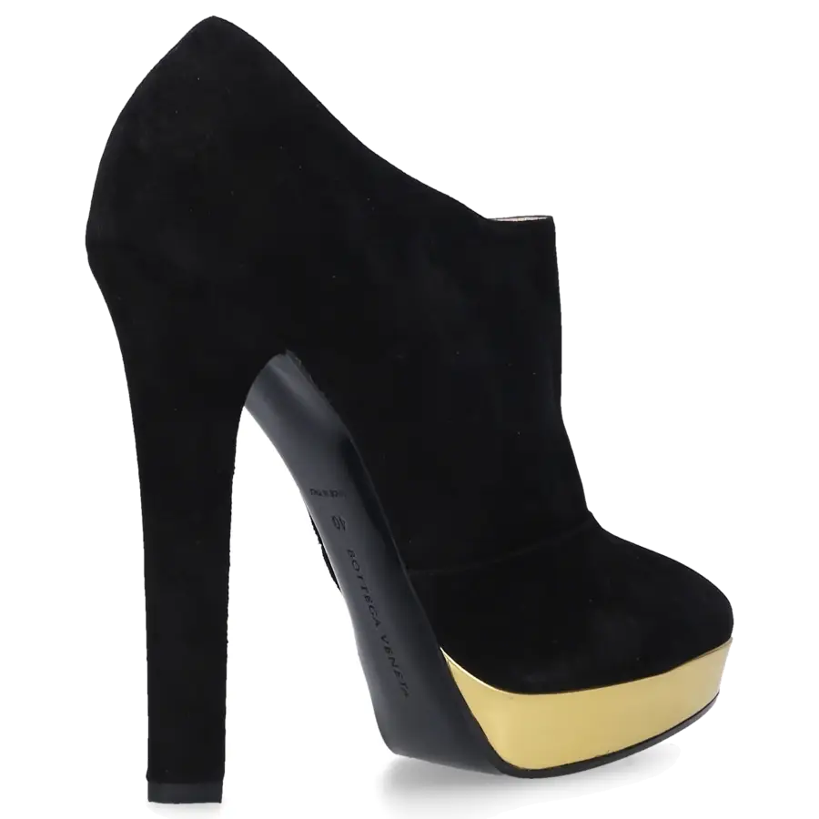 Bottega Veneta - Stiefeletten VFCB0 Veloursleder - schwarz