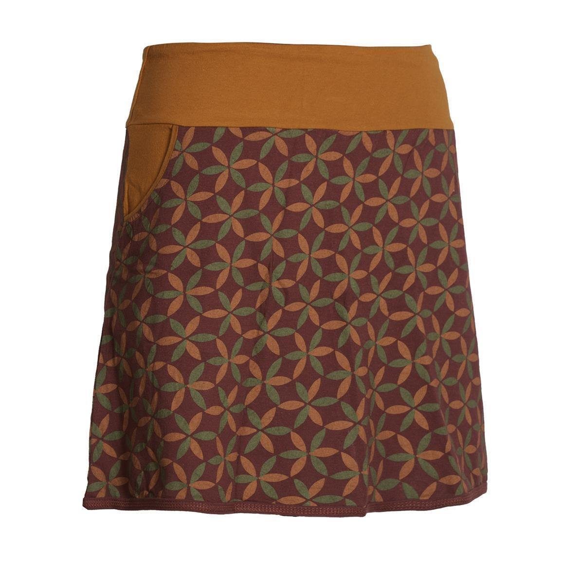 Vishes Minirock Rock 70er Jahre Retro Facetten Blumen-Druck Cacheur, Ethno, Hippie, Boho Style