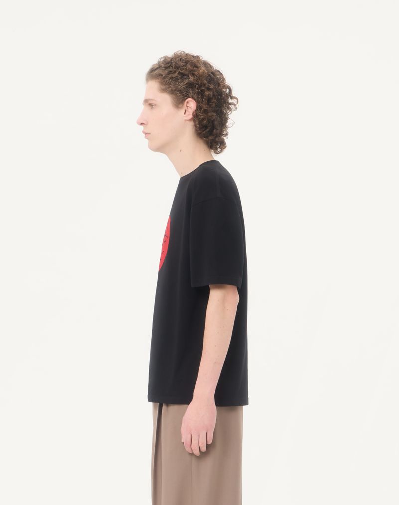 Valentino bomulds-T-shirt med panterprint