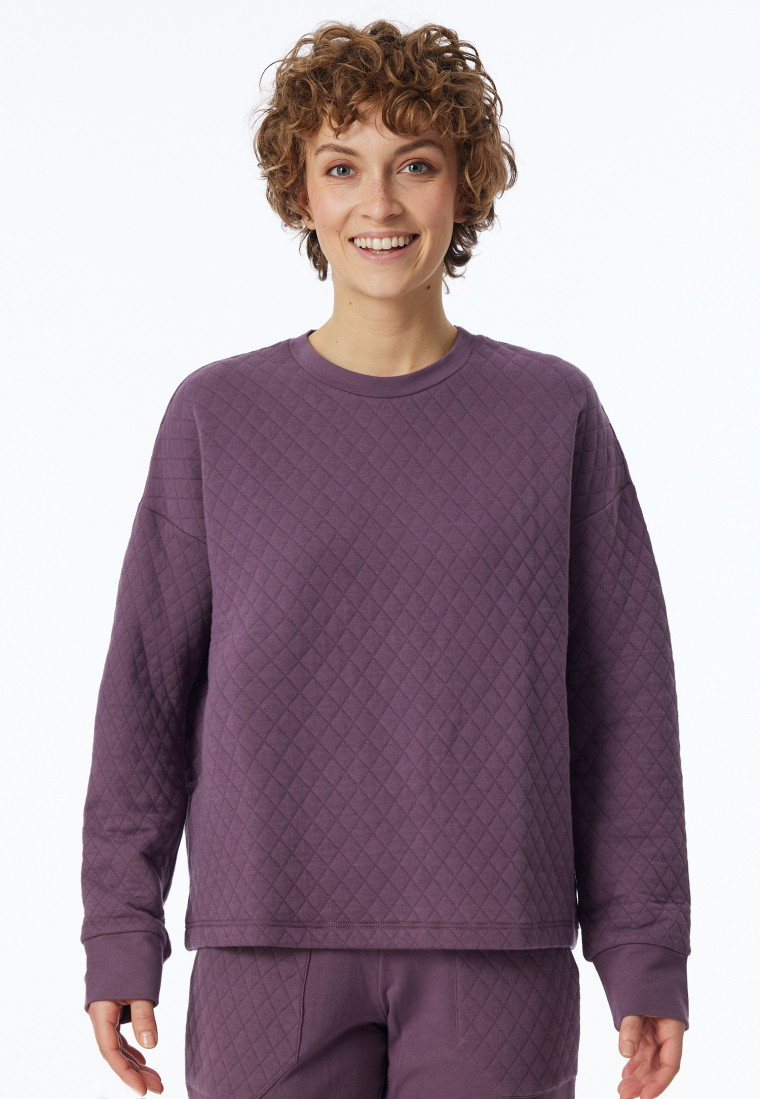Sweatshirt Jersey-Quiltstoff und Sweatware malve - Mix+Relax