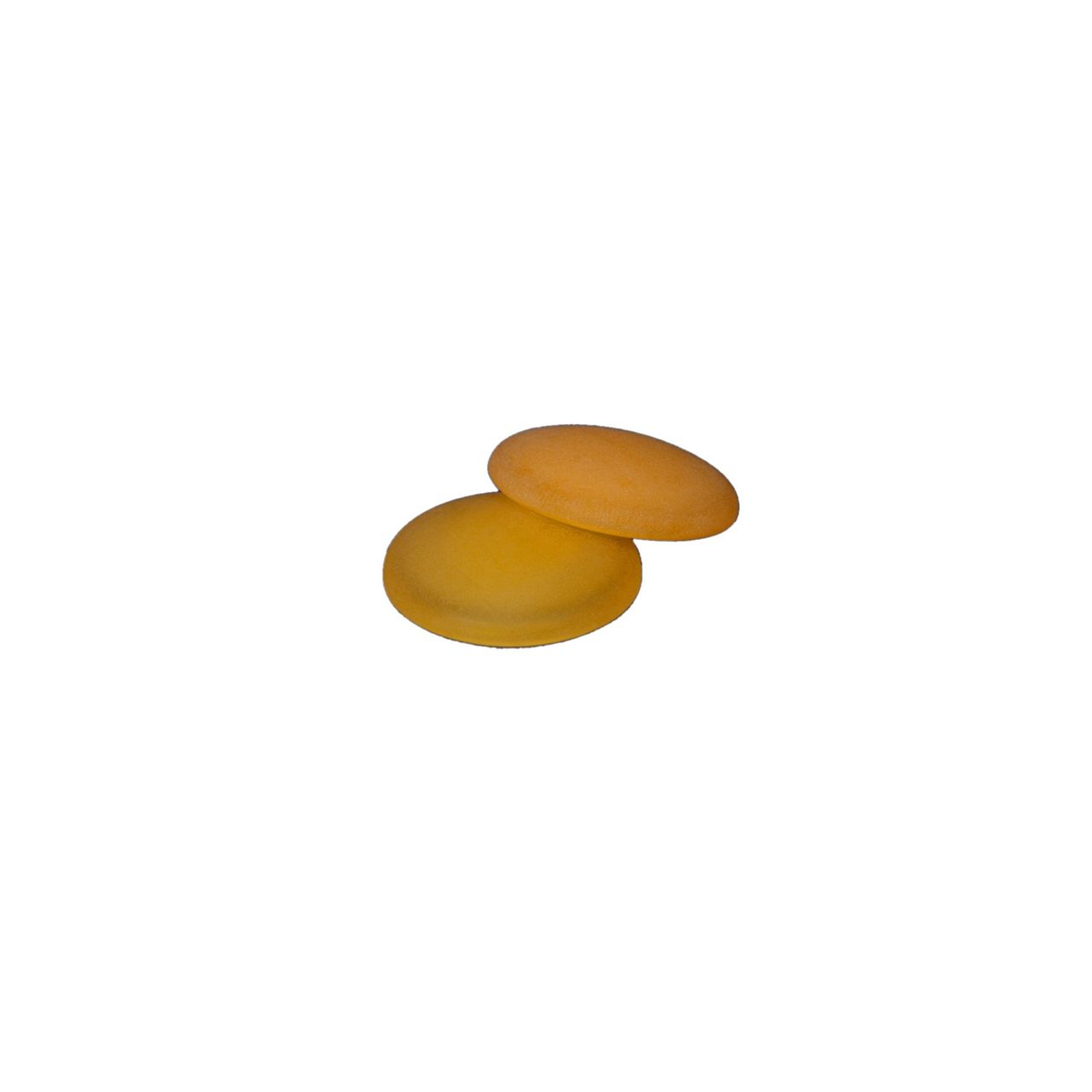 Bella Casa Dekomagnet Magnet Kühlschrankmagnet Pinnwandmagnet, Ø 30 mm, honig-gelb, 2 Stück