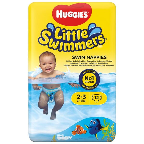 Huggies 2-3 Kis úszó 3-8 kg Zwemluiers 12 Stuk