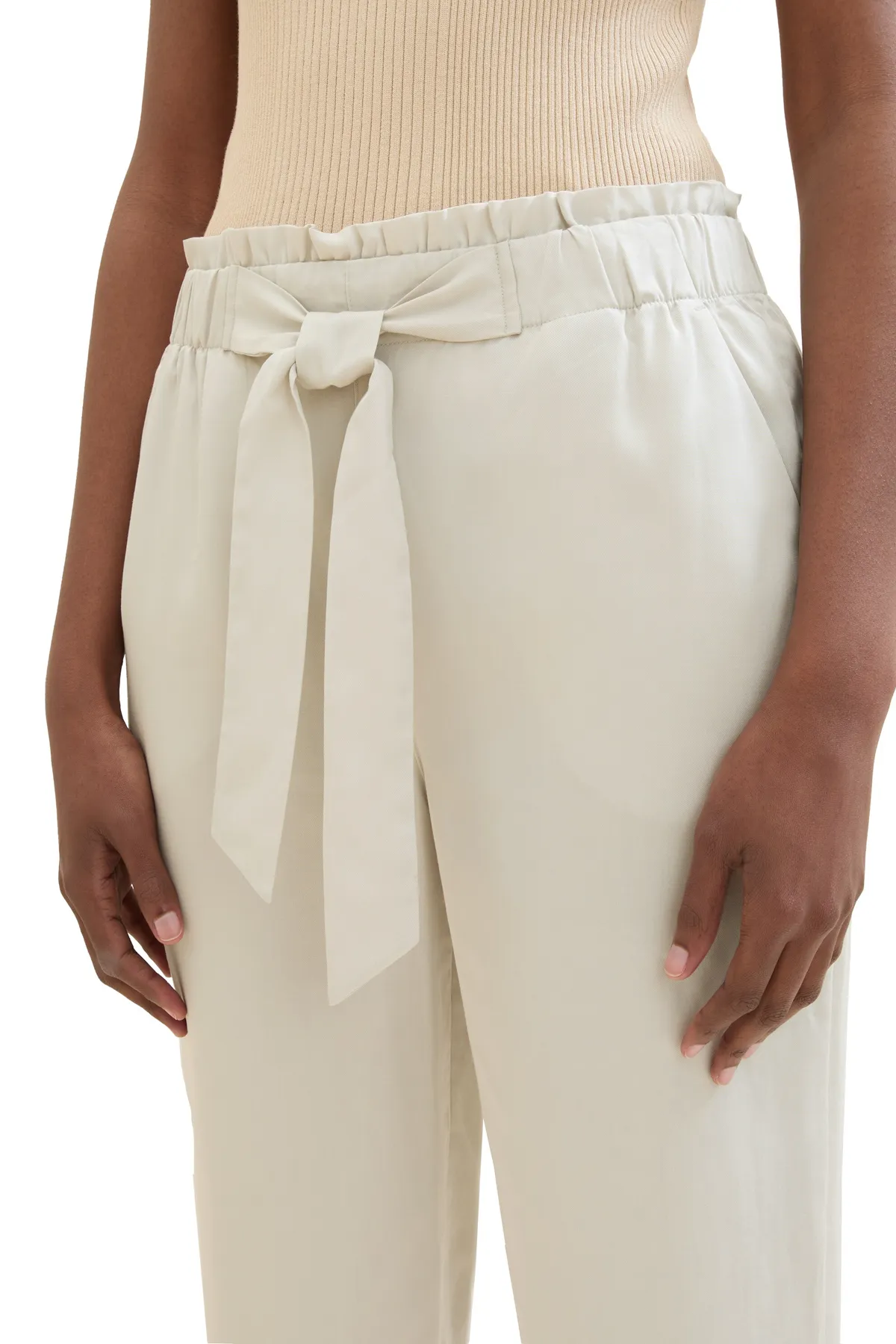Tom Tailor Denim  Farbige Paperbag-Hose