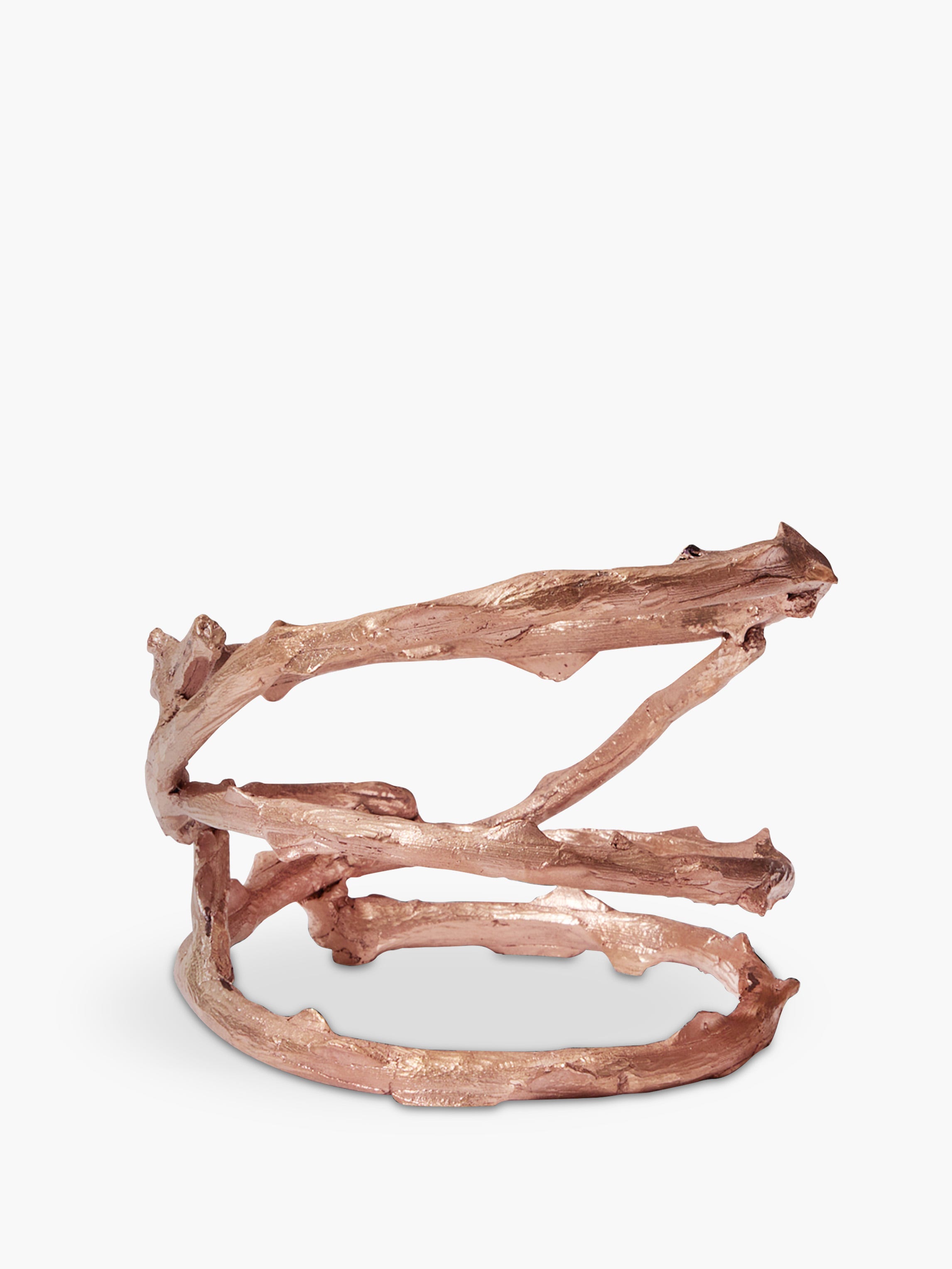 Ornement bois de rose bronze - Pour bougie grand modèle