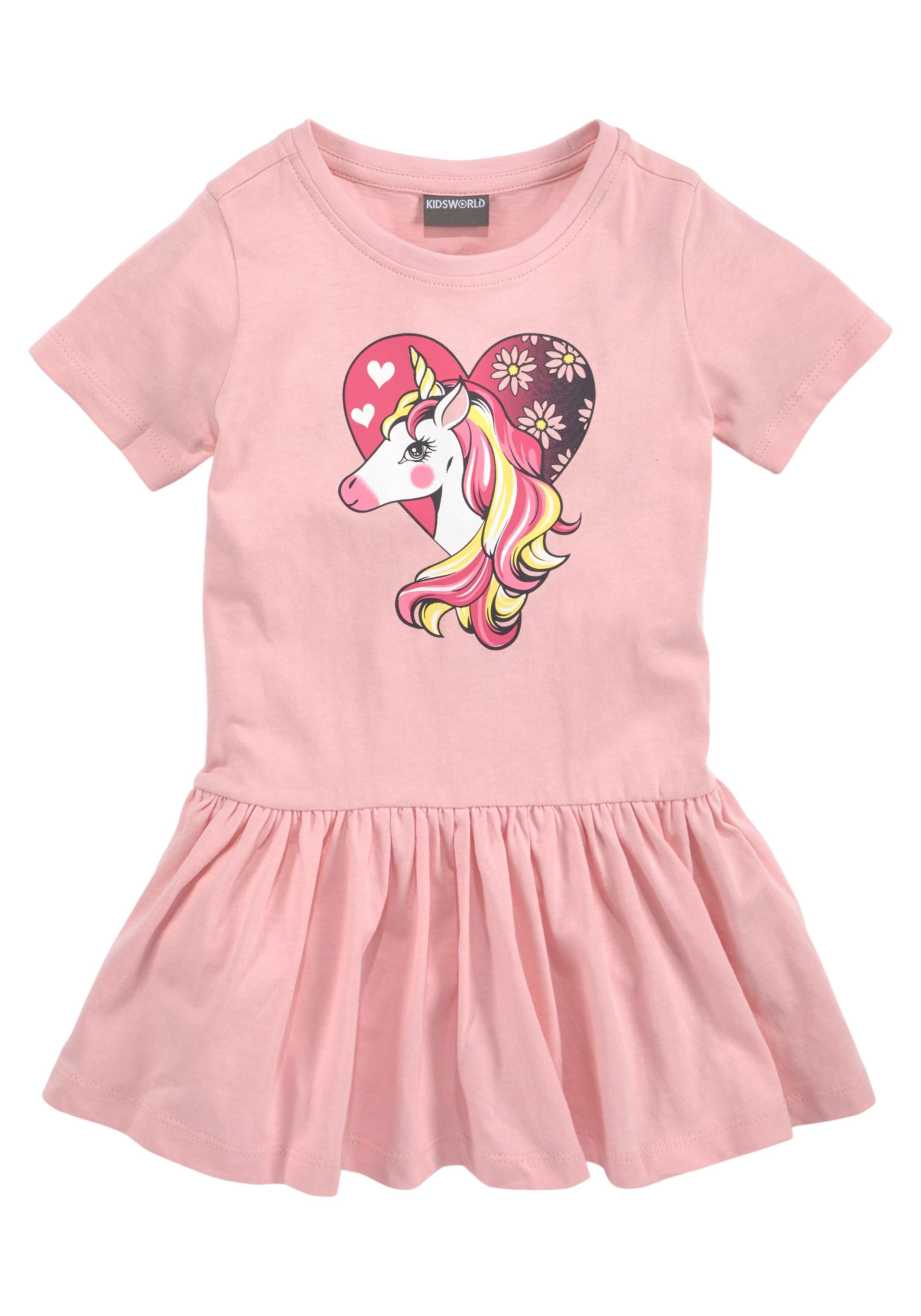 KIDSWORLD Longshirt & Leggings Einhorn (Set, 2-tlg) süßes Outfit