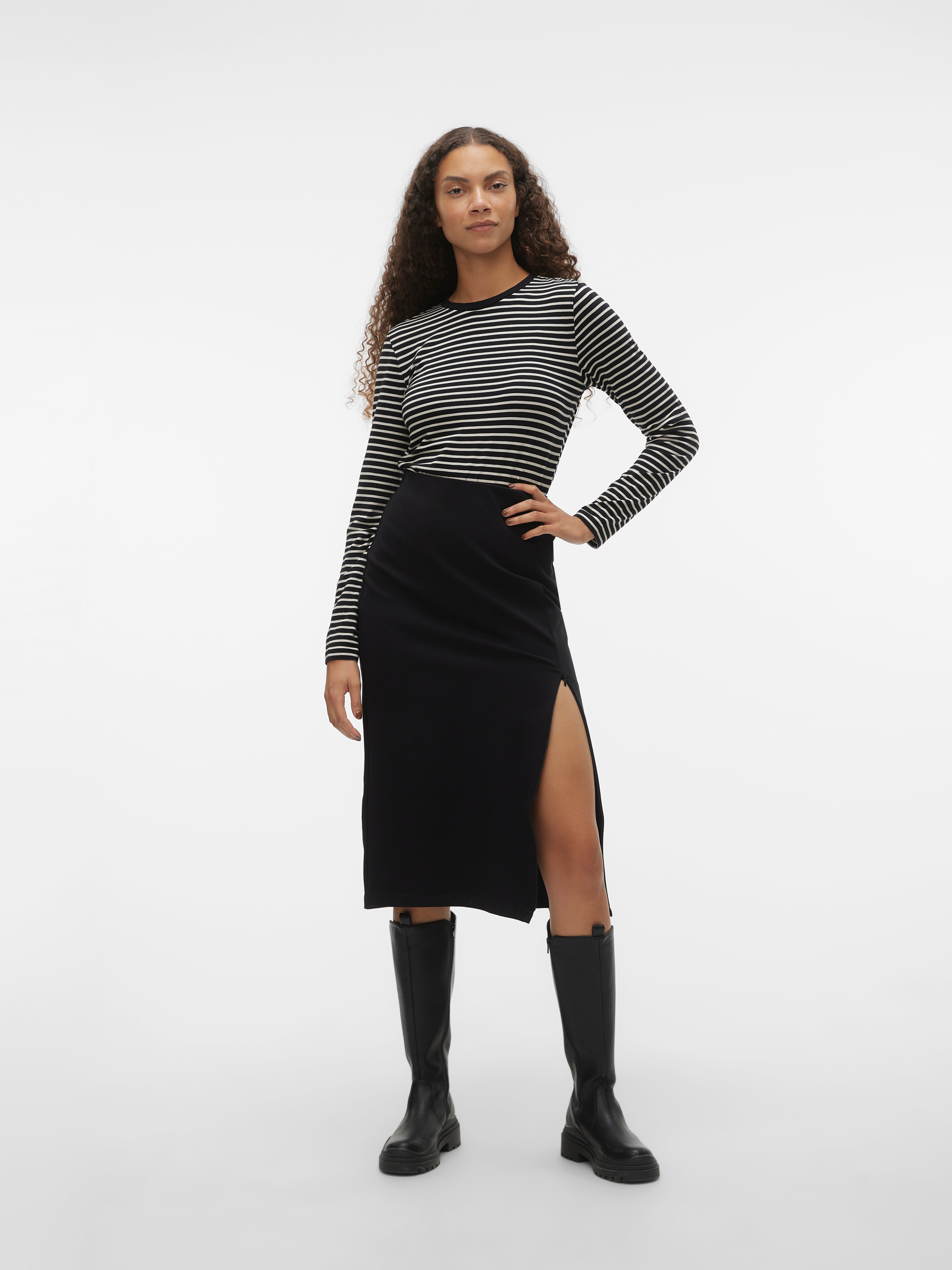 VMHIRSE Hohe Taille Midirock