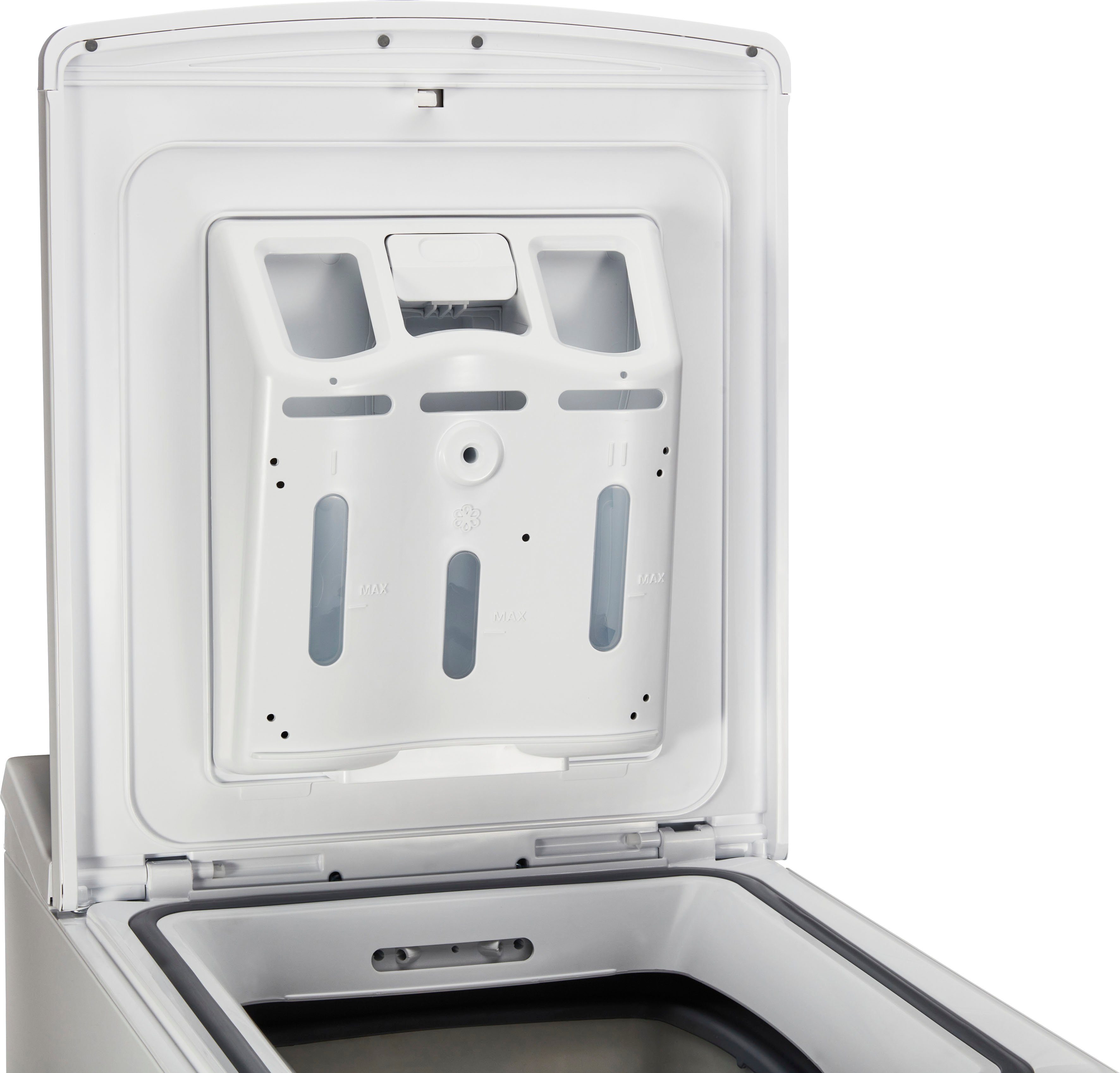 Hanseatic Waschmaschine Toplader HTW510D, 5 kg, 1000 U/min, Mengenautomatik, Überlaufschutzsystem