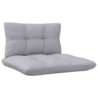 vidaXL Loungesofa 2-Sitzer-Gartensofa mit Grauen Kissen Massivholz Kiefer, 1 Teile